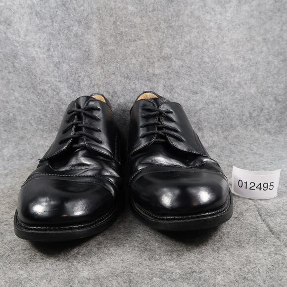 Hunters Bay Shoes Mens 9 Derby Oxford Cap Toe Black Dress Formal Career Classic - Picture 2 of 14
